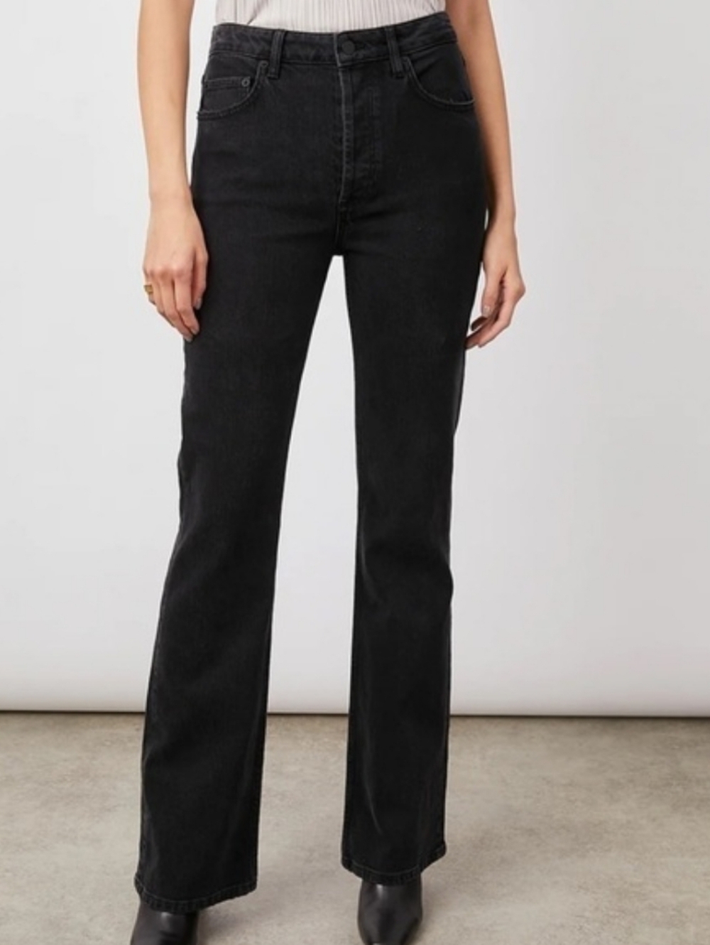 Rails Black The Sunset High Rise Slim Flare Denim Jeans Size 30